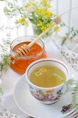 Wildflower and chamomile tea