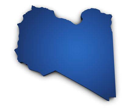 Map Of Libya 3d Shape