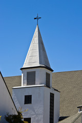 Church steeple with cross