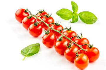 Cherry tomatoes on the vine