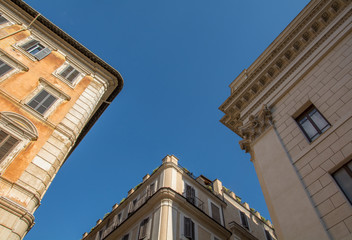Obraz premium Three houses in Rome