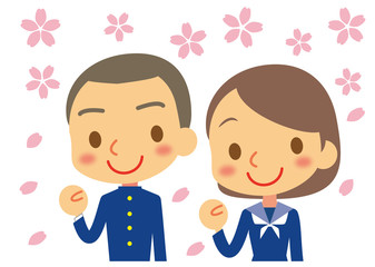 フレッシュ　新入生（学ラン＆セーラー服）