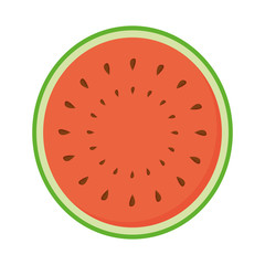 Stylish Watermelon Isolated On Blue Background