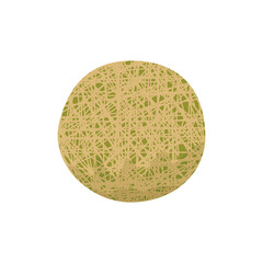 Stylish Melon Isolated On White Background