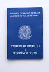 Naklejka premium Brazilian work document and social security document (carteira d