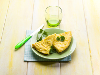 spaghetti omelet, traditional italian recipe