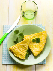 spaghetti omelet, traditional italian recipe