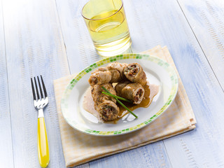 stuffed roll of chicken