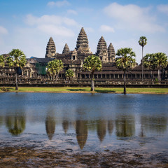 Fototapeta na wymiar The Ancient Temple of Angkor Wat, Siem Reap, Cambodia