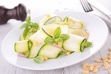 zucchini, pine nut and basil