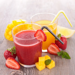 fruit juice, smoothie