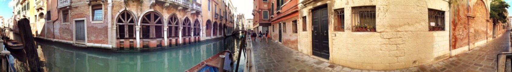 Panorama in Altstadt von Venedig