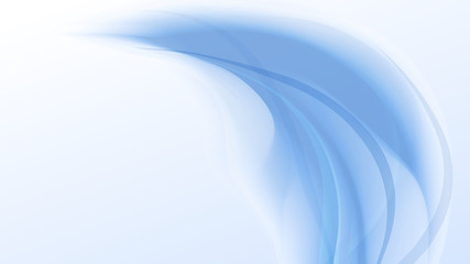 soft light blue waves abstract background vector illustration