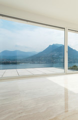 Beautiful penthouse, empty living room