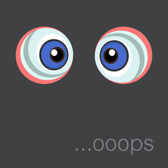 Background with cartoon eyes. Eps 10