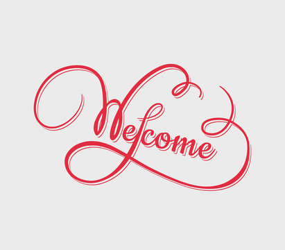 Welcome calligraphy