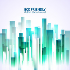 Eco friendly abstract city background