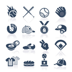 Baseball icon set