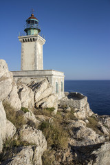 Fototapeta na wymiar Light House in Cape Tenaro,Greece