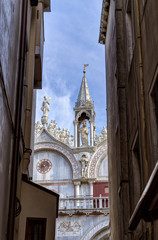 View of Saint Mark Basilica in Venice