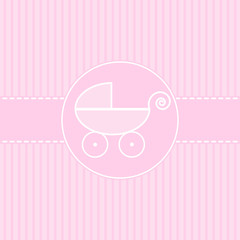 Caby shower invitation template Cute vector card