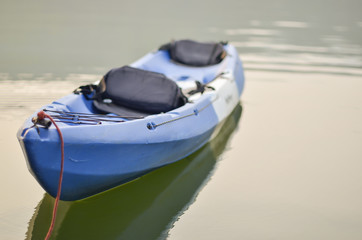 Kayak on water