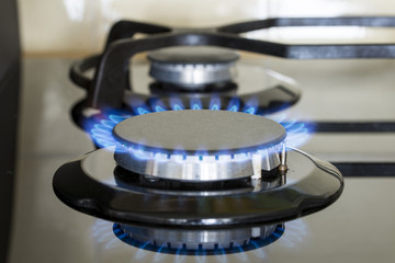 Gasflamme Kochfeld