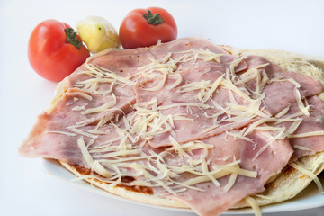 Grilled sandwich in domestic bun