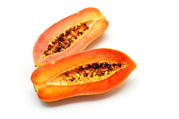 Papaya fruit isolated