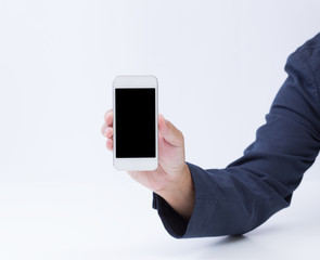 Business man hand with smartphone