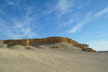 Fototapeta na wymiar Stone Sandy Egyptian desert.