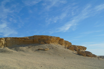 Fototapeta na wymiar Stone Sandy Egyptian desert.