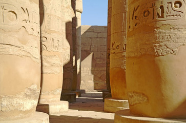 Great Hypostyle Hall at the Temples of Karnak . Luxor, Egypt