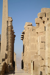 Ancient architecture of Karnak temple in Luxor, Egypt