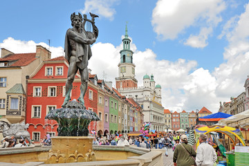 Market square, Poznan, Poland - obrazy, fototapety, plakaty