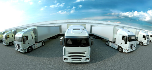 Shipping yard panorama