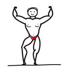Bodybuilder - Kraftsport - Kraftsportler, Aufbau von Muskelmasse mit Krafttraining