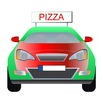 Pizza Delivery Car