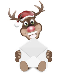 Letter with Reindeer