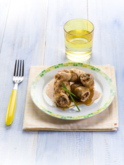 stuffed roll of chicken