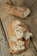 Slices of grain bread