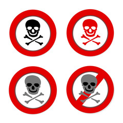 Pirate Flags set. Illustrations size allows  to use each image s