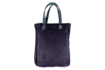Naklejka premium Isolated female fur bag.