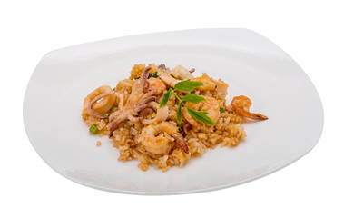 Rice with seafood