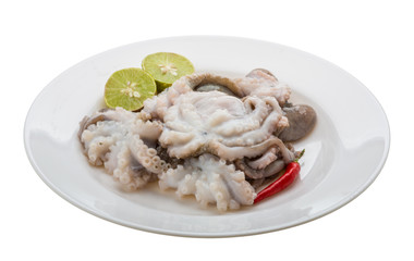 Raw octopus