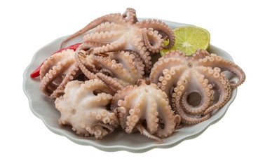 Boiled octopus