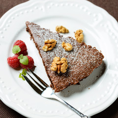 Walnuss-Schokoladen-Tarte