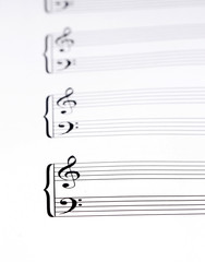 Blank Music score sheet