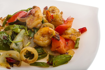 Seafood with vegetables