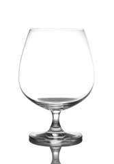 Empty Brandy Glass White background